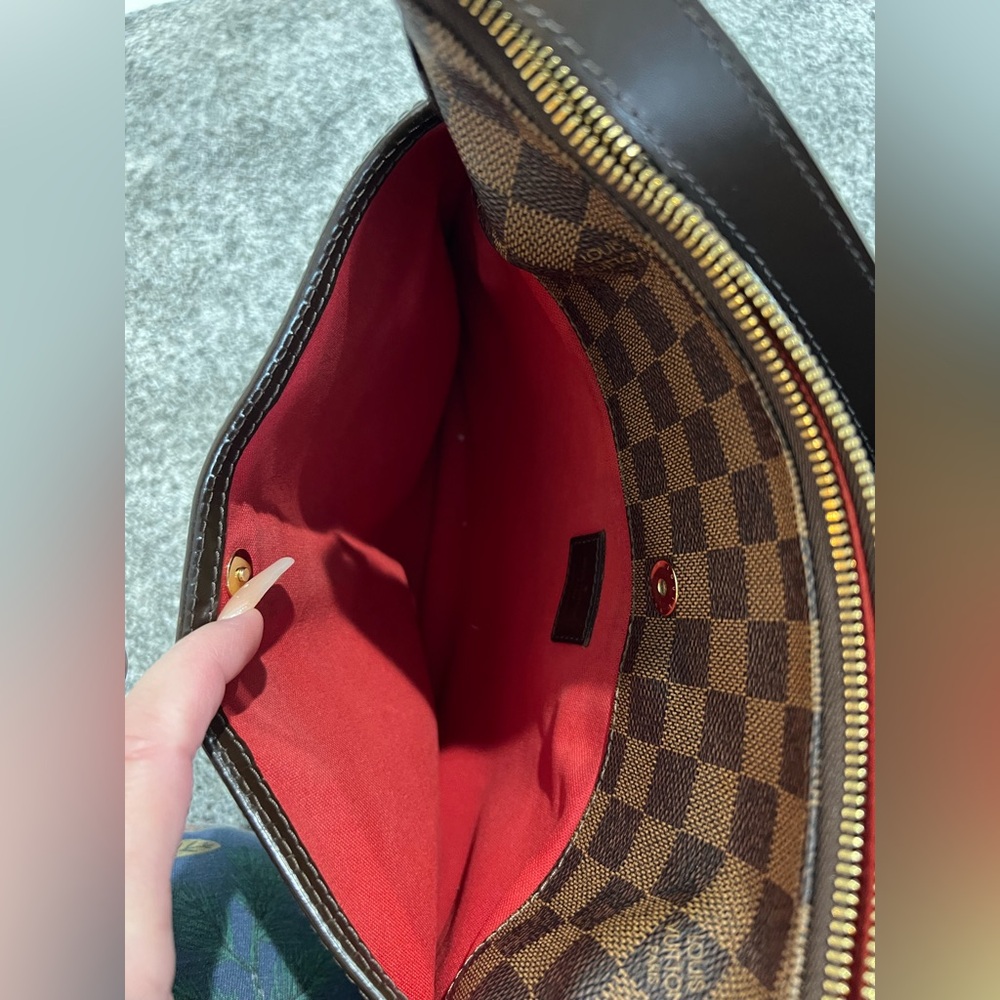 Louis Vuitton Brown Checkered Crossbody Messenger Bag - Picture 9 of 16